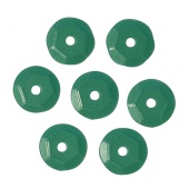 Пайетки граненые, 6 мм, упак./10 гр., 'Астра' (D13 матовый зеленый)